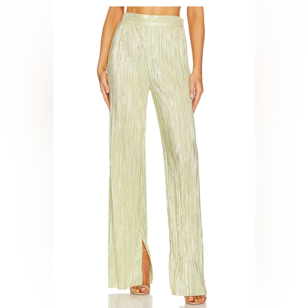 Sabina Musayev Light Green Straight Leg Pants